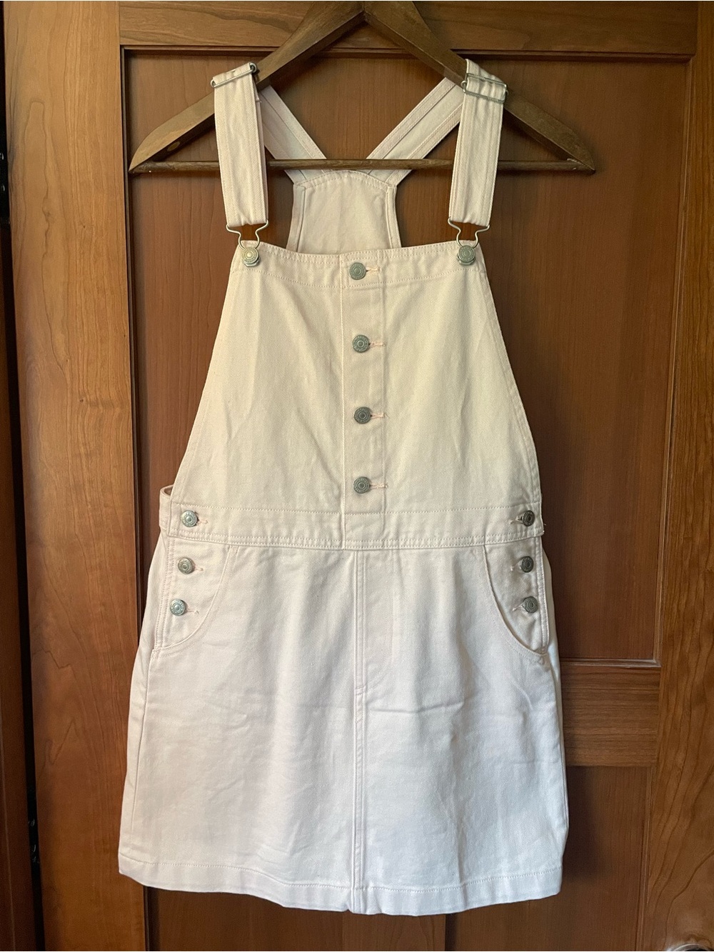Levi's PINK Denim Overall Skirt Dress 100% Cotton